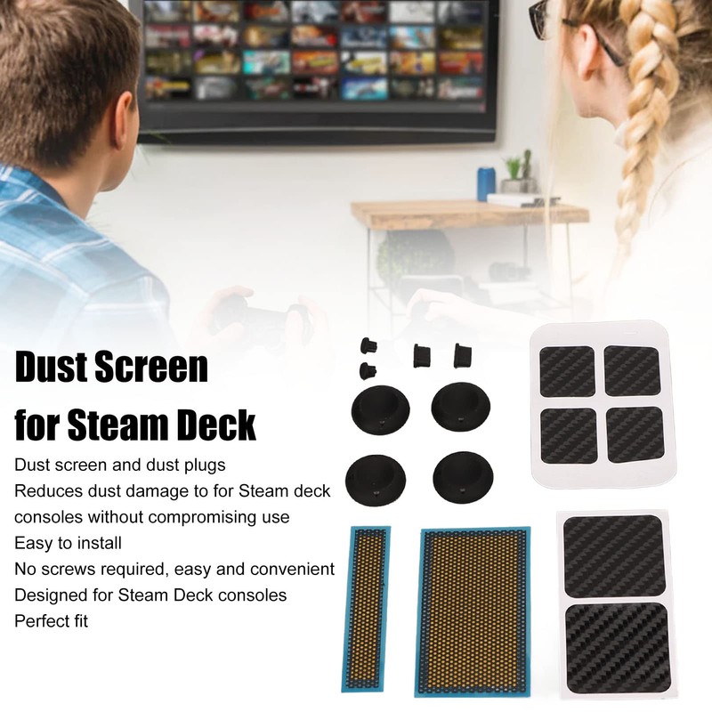 Vikye Game Console Protection Kit, Protection for Steam Deck Stickers,