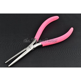 Hair Extension Flat Mouth 7" Pink Fitting Plier Professional Hair Extension Tool