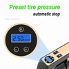 Portable Auto Air Pump Compressor Tire Inflating Tool with 3