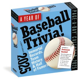 A Year of Baseball Trivia Page-A-Day® Calendar 2025: Immortal Records, Team History & Hall of Famers