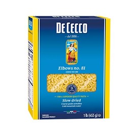 De Cecco Semolina Pasta, Elbows No.81, 1 Pound