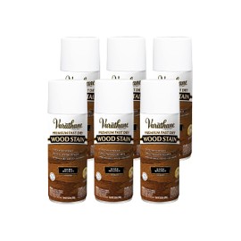 Varathane Premium Fast Dry Wood Stain Spray, 10.25 oz, Dark Walnut, 6 Pack