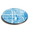 1 x Round Coaster - Chicago USA Urban Street Map