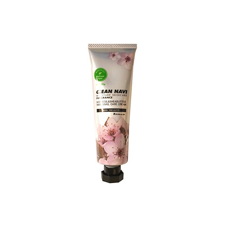Clean Navi Hand & Nail Care Cream, Sakura, 1.8 oz