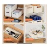 3Pcs Retractable Adjustable Expandable Storage Box, Plastic Organizer, Pull-out