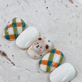 Cozy check bear - Paddy / 포근체크곰뚱 - 패디