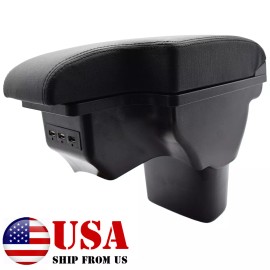 XUKEY For 2011- 2019  Nissan Juke Center Console USB Armrest Storage Compartment Box