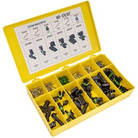 Delphi WeatherPack Connector Kit WP-170: Sealed Weatherproof Automotive Electrical Connectors 14-20 Gauge with 1 pin, 2 pin, and 3 pin OEM 100% Genuine Assortment in 178 Piece Project Kit
