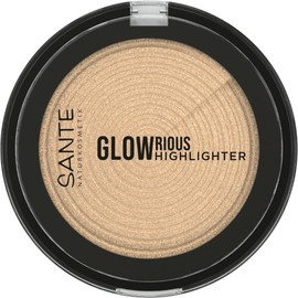 SANTE Naturkosmetik GLOWrious Highlighter - Silky Soft Powder Texture for Natural Glow, Vegan and Cruelty Free, 4.5 ml