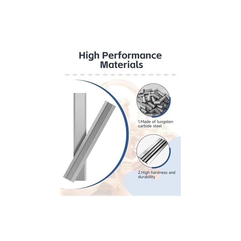 2.5" Carbide Paint Scraper Blades, Double-Edged Reversible Replacement Tungsten Steel