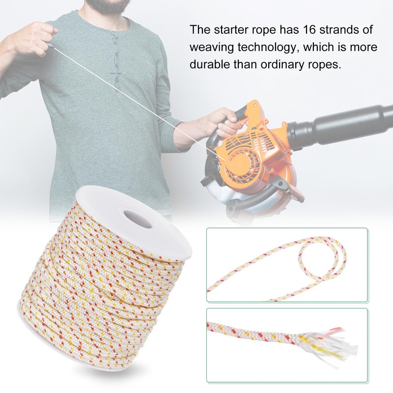 M METERXITY Recoil Starter Rope Pull Cord 2.5mm 60m Pull