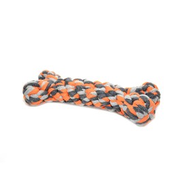 Duvoplus, Cotton Bone Rope 14cm Orange Toy Orange Dog