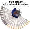 Rocaris 72 Pack Wire Wheel Brushes Set, Brass and Steel