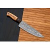 Damascus CUSTOM HANDMADE FORGED DAMASCUS STEEL CHEF KNIFE KITCHEN KNIFE