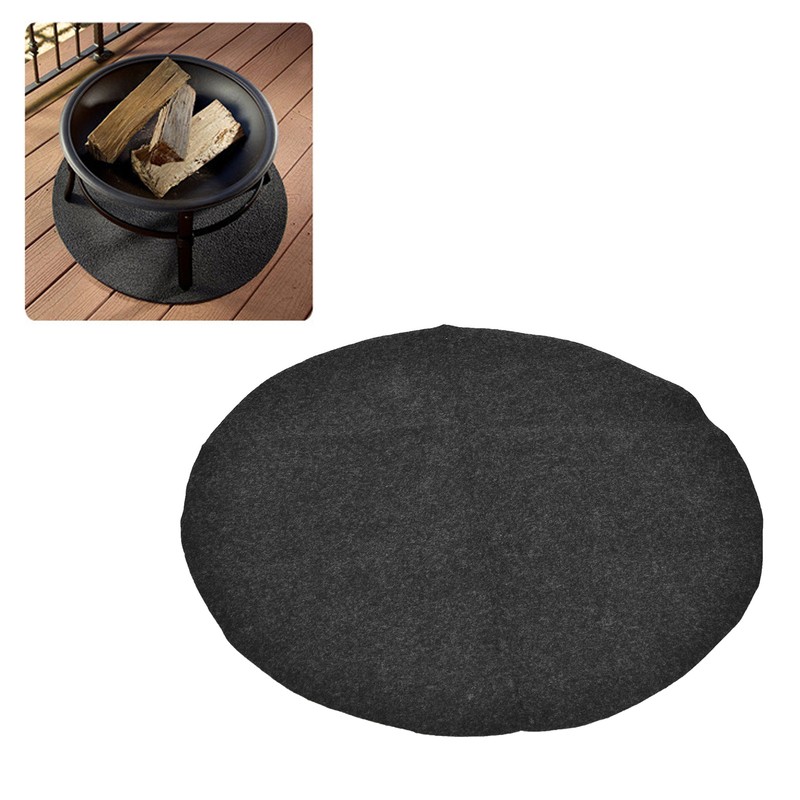 Barbecue Mat PE Oven Floor Mat Round Barbecue Mat BBQ