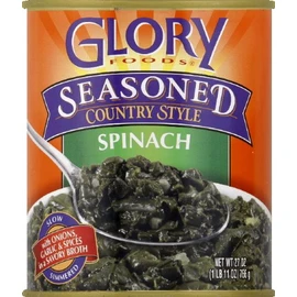 Glory Foods Seasoned Southern Style Spinach Package Of 12 -Pack of 12