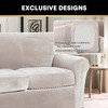 PrinceDeco Velvet Couch Covers for Sofa Soft 4 Pieces Couch