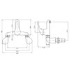 VeeBath Egham Modern Round Monobloc Single Lever Bath Mixer Tap