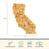 Totally Bamboo Destination California State Shaped Cutting Board, Charcuterie and