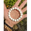 RAYON White Shell Tridacna bead bracelet Men Stretch 12mm 7,