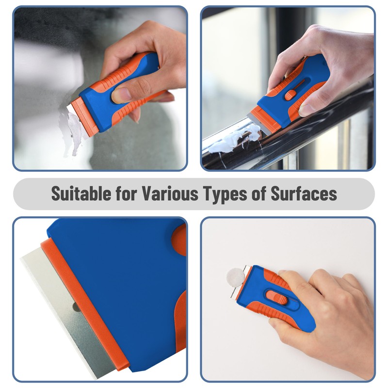 Bates- Razor Blade Scraper Tool, 2 Pack, 30 Extra Steel