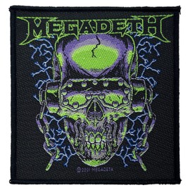 Men's Megadeth Vic Rattlehead Woven Patch Black