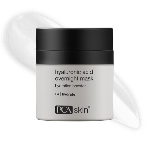PCA SKIN Hyaluronic Acid Overnight Face Mask for Women, Hydrating Face Mask with Hyaluronic Acid and Sodium Hyaluronate, Brightens and Hydrates Facial Skin Overnight, Anti Aging Face Mask, 1.8 oz