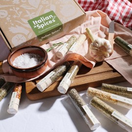 Craftly 12 Italian Spices Gift Set | Italian Herbs Seasoning Gift Set for Cooking - Perfect for Pasta Sauces, Pizza and More | Gift for Men & Women | Birthday Gift for Him & Her | Gift idea for Birthdays and Anniversaries.