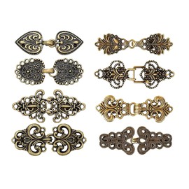 Vintage Sweater Shawl Clips Retro Cardigan Collar Clips,8Pcs Dress Shirt Brooch Clips Vintage Sweater Clip Cardigan Clip Shawl Clip Retro Cloak Sweater Clip Alloy Brooch Clip,Retro Sweater Clip,Gold