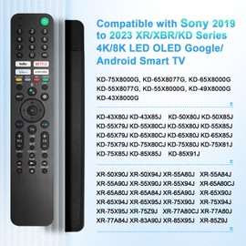 RMF-TX520U Remote Replacement for Sony Bravia TV Remote Control with Voice Search Function, Compatible with Sony 2019 to 2023 XR/XBR/KD Series 4K/8K LED OLED Google/Android Smart TV
