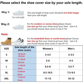 Waterproof Rain Boot Shoe Covers,Rain Shoe Covers Water Resistant,Rain Shoe Covers,Waterproof Shoe Covers for Rain, Boot Shoes Cover, Slip On Silicone Rubber Boots Unisex(XL)