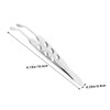 Ipetboom 2pcs Long Tweezers Tip Precision Forceps Professional Eyelid Clamp