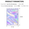 GULIN 100 Pieces Resealable Holographic Mylar Bags for Small Business