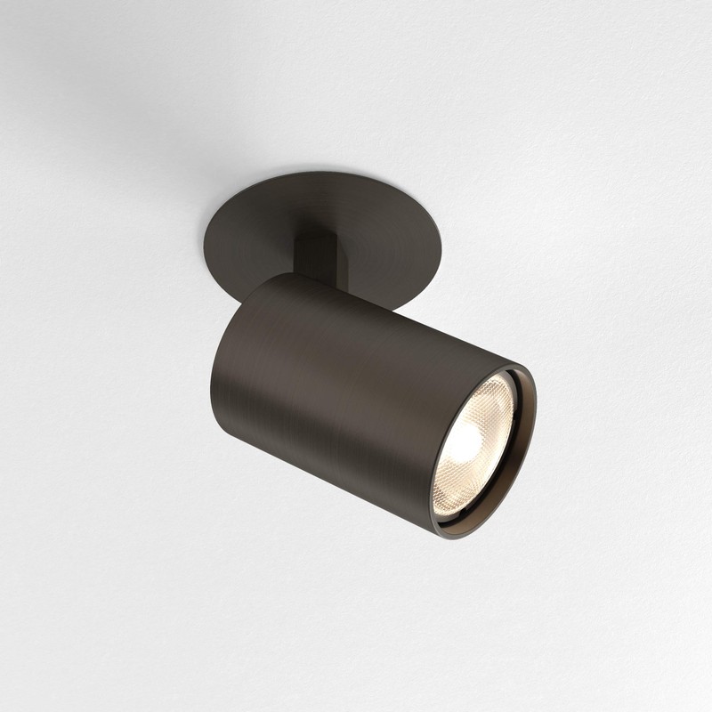 Astro Ascoli Recessed Indoor Spotlight (Bronze), GU10 Lamp, Designed in