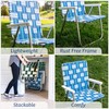 Lawn Chair USA | Folding Aluminum Webbed Chair for Camping,