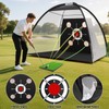 Golf Net,10x7ft Golf Hitting Net with Multiple Targets, All-in-1 Outdoor