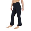 Yogalicious High Waisted Crossover Flare Leggings - Squat Proof Yoga