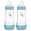 MAM Easy Start Anti-Colic Baby Bottle, Fast Flow, Breastfeeding-Like Silicone