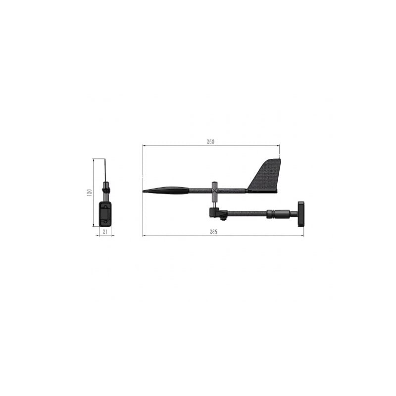 Blueshark Sailing/Boat Wind Indicator 9.8in (250mm)，250-A