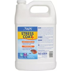 API Stress Coat + Fish & Tap Aquarium Water Conditioner  - 1 Gallon (Treats 7,680 Gallons)