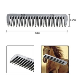 MEISH 2pcs Alloy Horse Comb Metal Mane Pulling Comb Pet Horse Hair Comb Horse Grooming Comb for Pet Horse