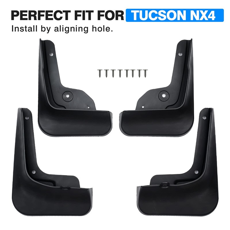 Autorder Mud Flaps for 2022 2023 2024 2025 Tucson NX4