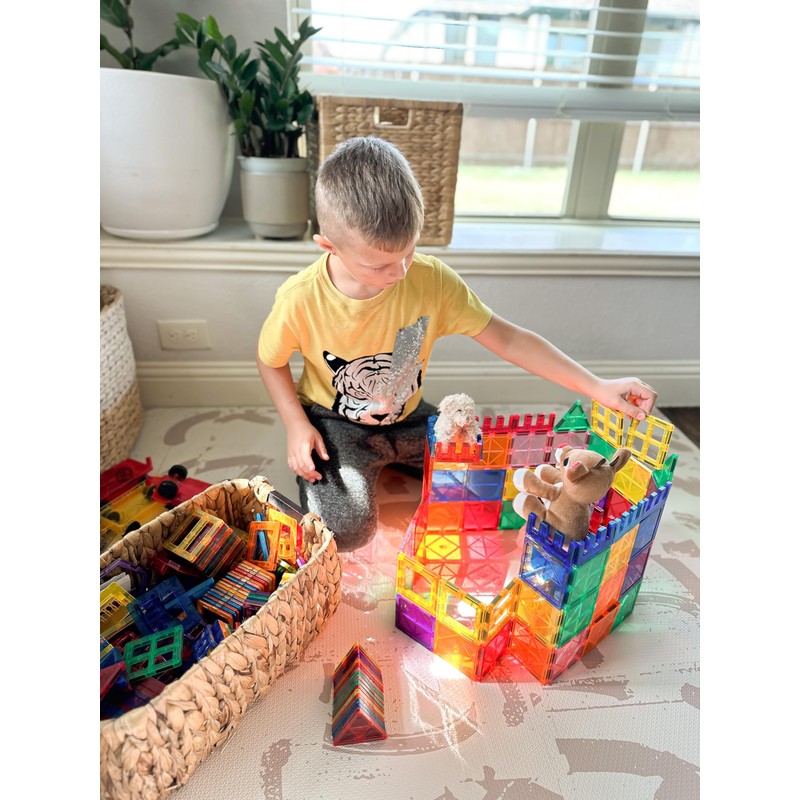 60 PCS Magnetic Building Tiles Kids Toys STEM Magnetic Blocks