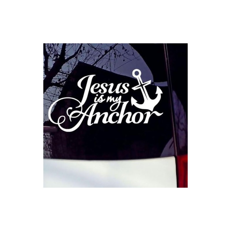 Jesus is My Anchor Funny Car Sticker for Window Bumper