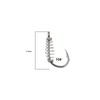 eMagTech 20pcs Black Spring Fishing Hooks Size 10# High Carbon