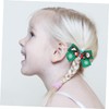 IWOWHERO 2pcs Christmas Hair Ties for Adorable Bowknot Design Festive