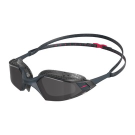 Speedo Unisex Adult Aquapulse Pro Swimming Goggles, Oxid Grey/Phoenix Red/Smoke, One Size