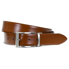 LLOYD Men's Leather Reversible Belt 35mm, Cognac-black
