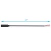 Fancasee 2-Pack 3.5mm 1/8" Female Jack to Speaker Wire Bare