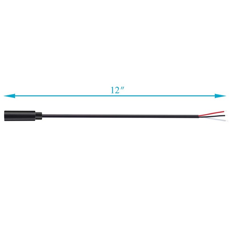 Fancasee 2-Pack 3.5mm 1/8" Female Jack to Speaker Wire Bare